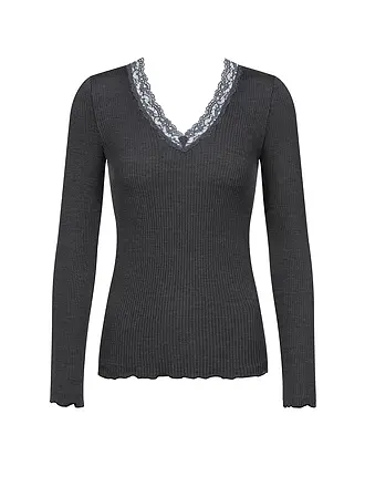 MEY | Langarmshirt WOOL EXPRESSIVE | grau
